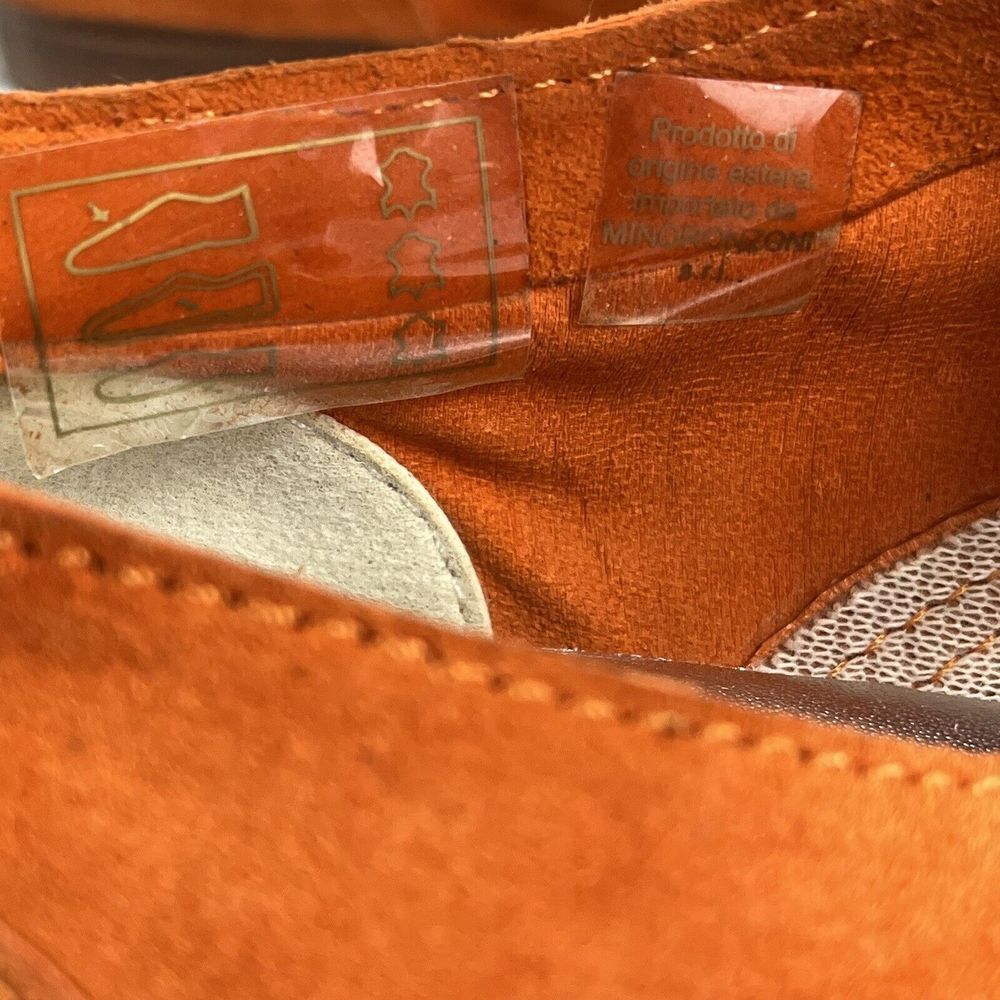 Tosca Blu Women's Size 37/ US 6.5 Orange Suede Flat Lace Up Loafer Oxfords - Picture 8 of 12